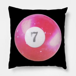 Y2K Pink 7 Ball Print Pillow