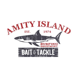 Amity Island Bait and Tackle Retro Fishing T-Shirt