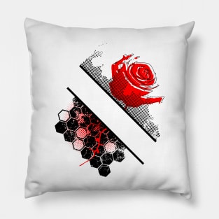Modern Rose, Pattern, Geometric Pillow