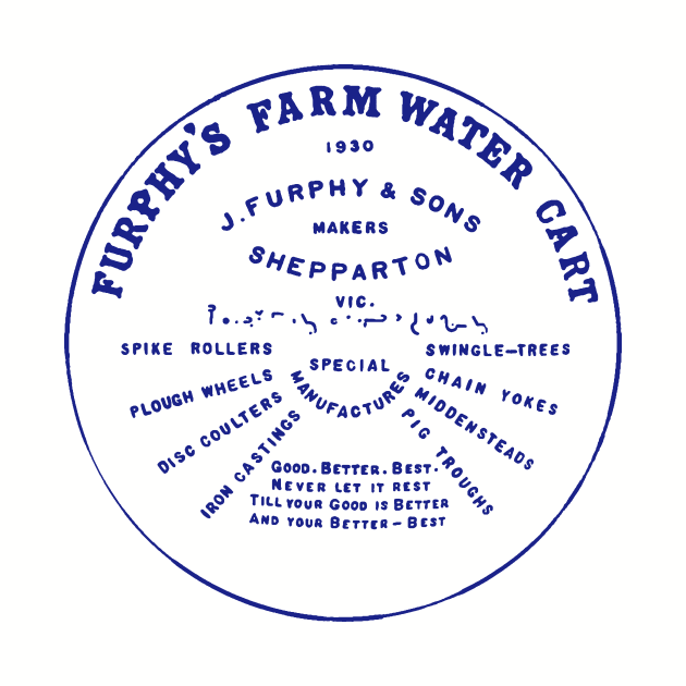 Furphy Water Tank - blue by BrownWoodRobot