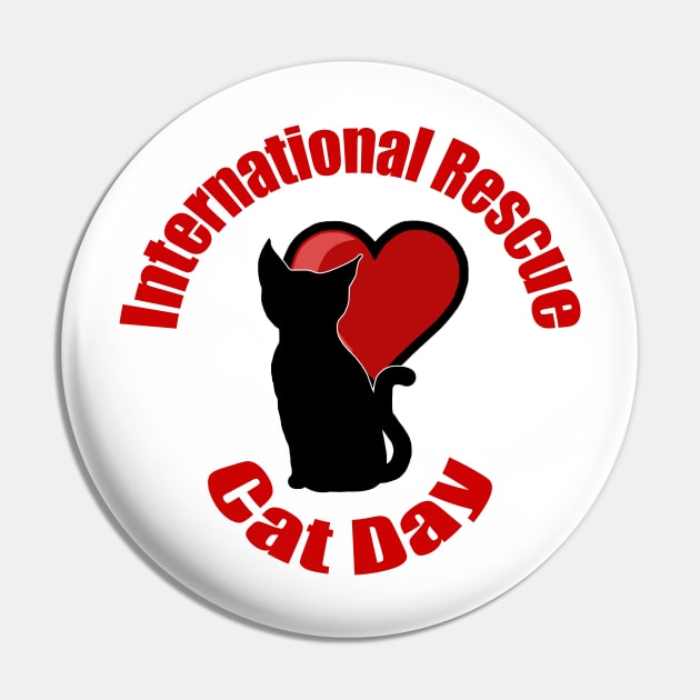 International Rescue Cat Day Pin by BlakCircleGirl