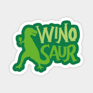 WinoSaur - Funny Wine lover shirts and gifts - T-Rex Magnet