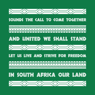 South Africa national anthem T-Shirt