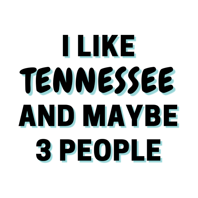 I Like Tennessee And Maybe 3 People by Word Minimalism