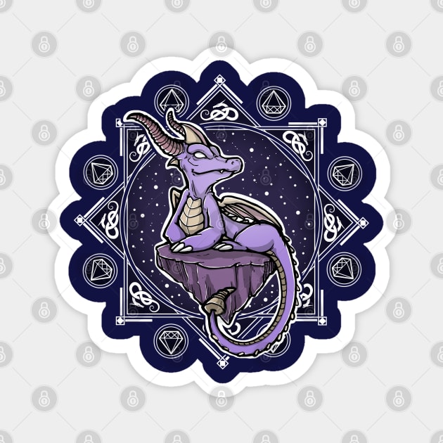 Violet Dragon Magnet by xMorfina