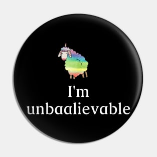 Incredible rainbow unicorn sheep. What does the sheep say? Baa! Shirt and accessory gift idea Pin