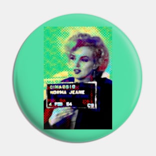 Marilyn Monroe Mugshot Pin