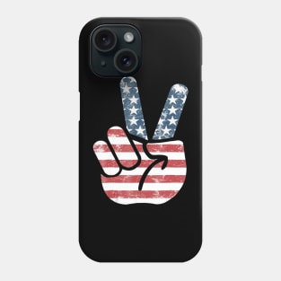 'Peace Flag Sign' Awesome July 4th Freedom Phone Case