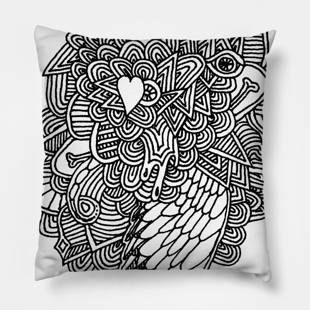 Wing Pillow by PsychedelicDesignCompany