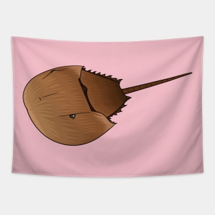 Horseshoe crab cartoon illustration Tapestry