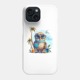 Owl on Vacation #3 Phone Case