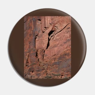 Red Rock Abstract Pin