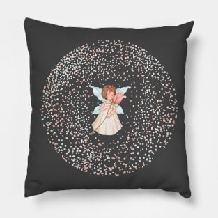 Cute Fairy on Fairy Dust Pillow