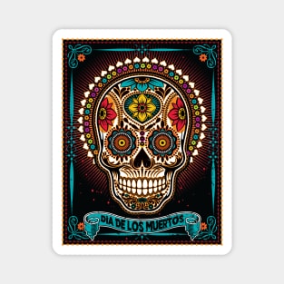 Sugar Skull, Dia De Los Muertos / Day of the Dead Magnet