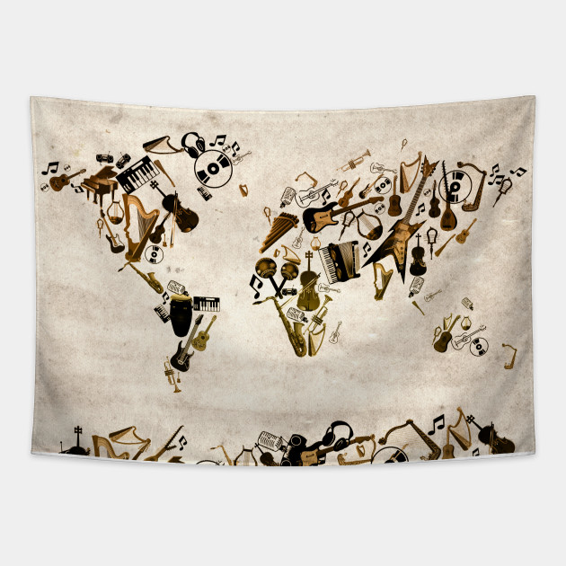 Music tapestry top
