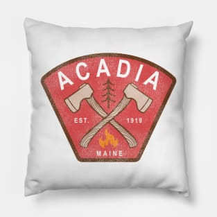 Acadia National Park Maine Camping Hiking Outdoor Adventure Pillow