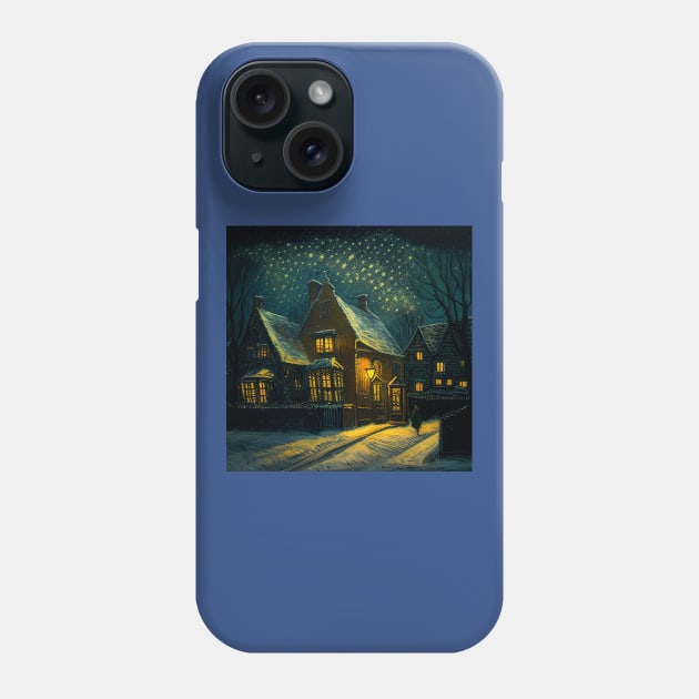 Starry Night Over Godric's Hollow Phone Case by Grassroots Green