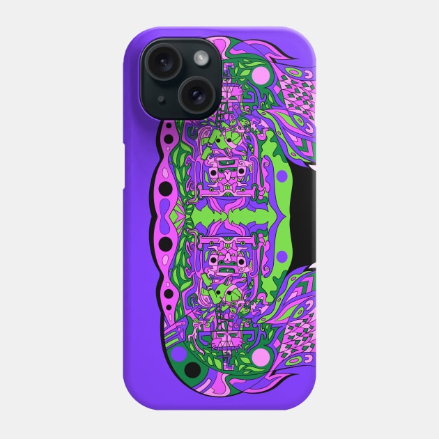 toxic mayan alien ecopop Phone Case by jorge_lebeau