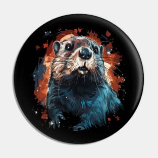 Patriotic Beaver Pin