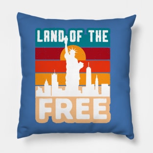 4th July Land of the Free Pillow