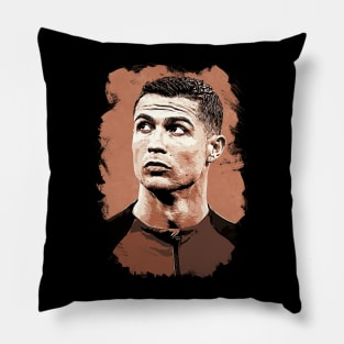 Cristiano Ronaldo Vexel Painting Pillow