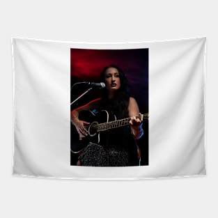 Guitar Lady Tapestry