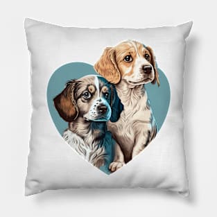 Two Cute Doggos Pillow