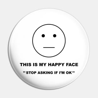 Happy Face Pin