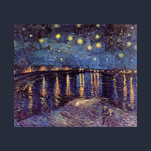 Starry Night Over the Rhone by Vincent Van Gogh by Naves