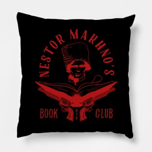 Nestor Makhno's Book Club - Red Version Pillow