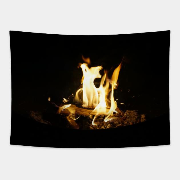 Campfire Blues Tapestry by Nicole Gath Photography