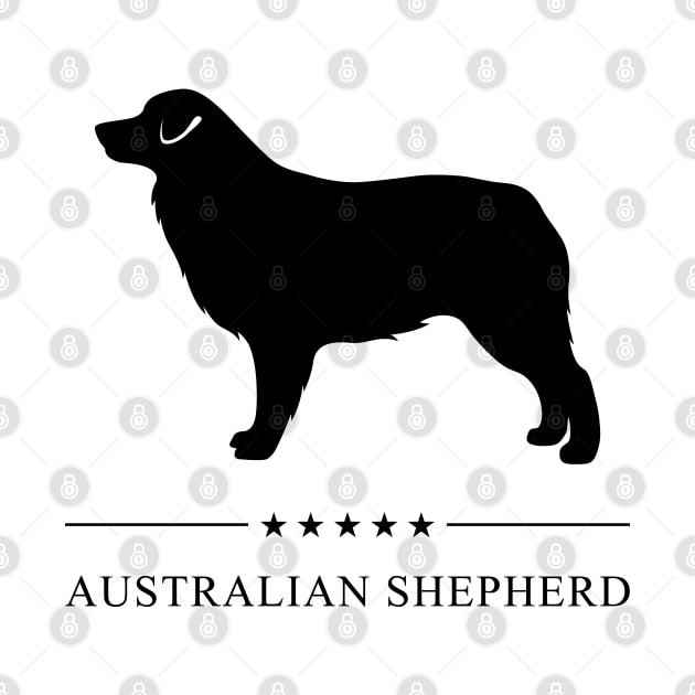 Australian Shepherd Black Silhouette by millersye