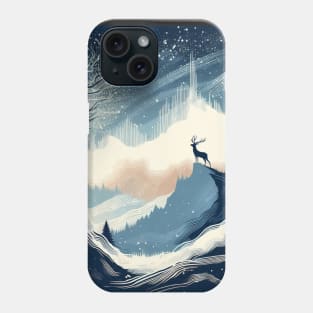 Proud Deer in Winter Wonderland Phone Case