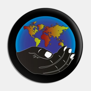 SAVE WORLD Pin