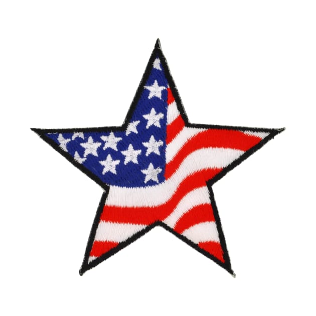 Embroidery American Flag Sticker by anacarminda