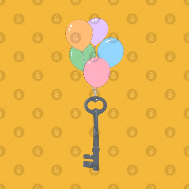 Keys and Balloons by ilustraLiza