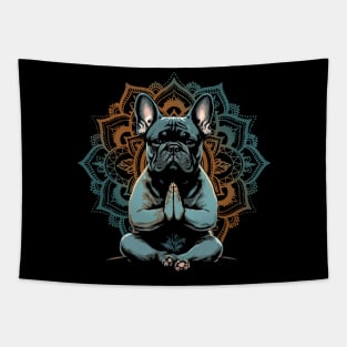 Namaste Frenchie - Funny Dogs Yoga Tapestry