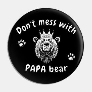 Dont mess with papa bear Pin