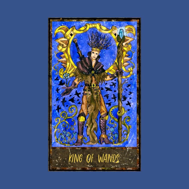 King of Wands. Magic Gate Tarot Card Design. by Mystic Arts