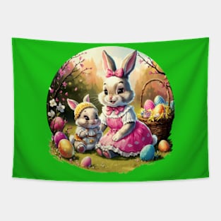 Easter Bunny  Family Time Tapestry