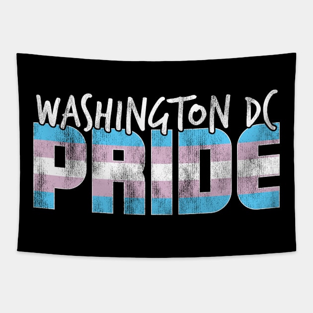 Washington DC Pride Transgender Flag Tapestry by wheedesign