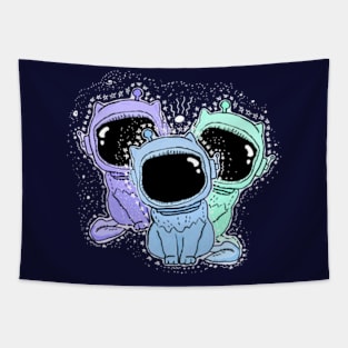 Space kitty cats Tapestry