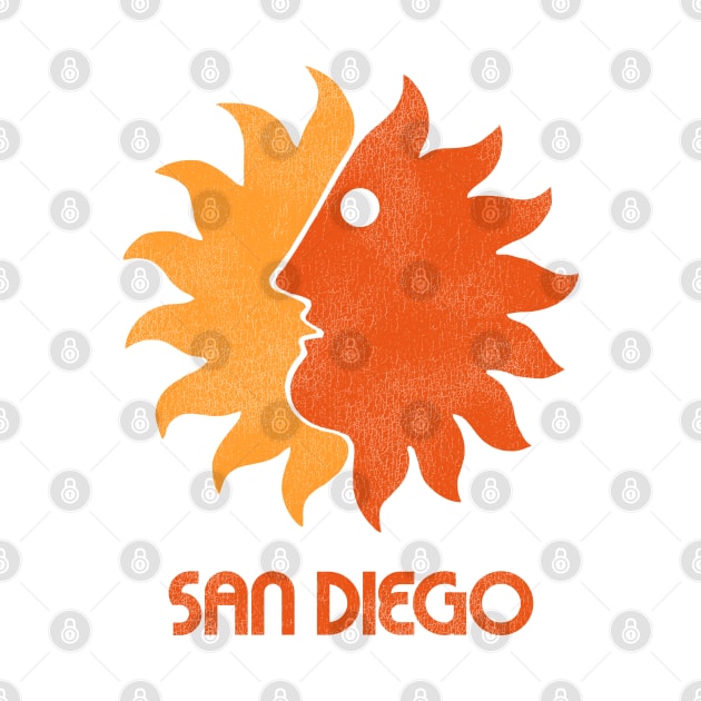 Retro San Diego Sun Tourist Souvenir by darklordpug