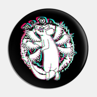 Biblically Accu-Rat Angel (Glitched Version) Pin