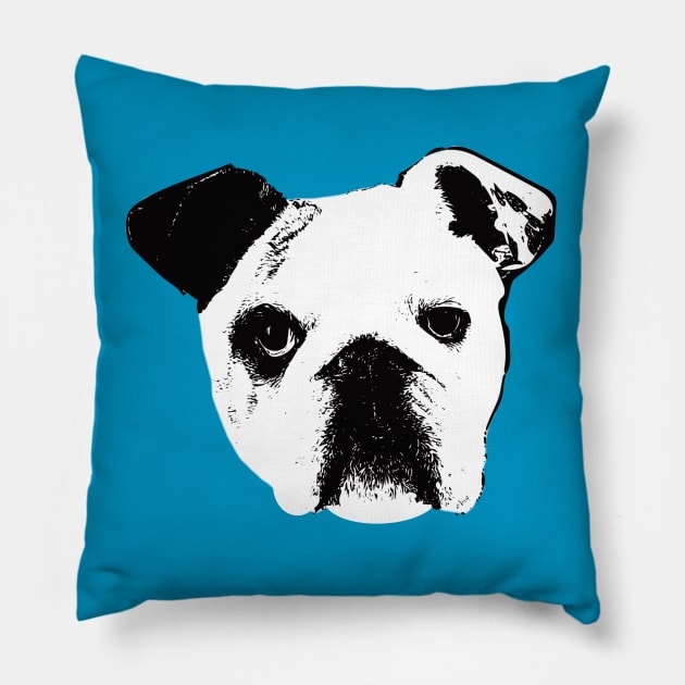 English Bulldog Pillow by DoggyStyles