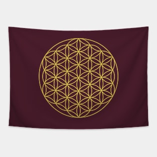 Classic Flower Of Life Tapestry