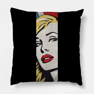 Pop Art American Blonde Pillow