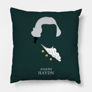 Joseph Haydn - Minimalist Portrait Pillow