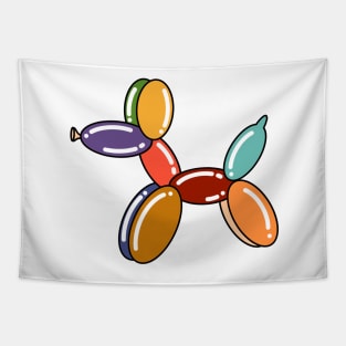 Rainbow Balloon Animal Dog Tapestry