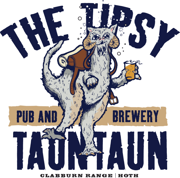 The Tipsy Tauntaun Kids T-Shirt by MindsparkCreative